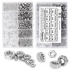 FandWay 380Pcs Metric 304 Stainless Steel Hex Nuts Assortment Kit