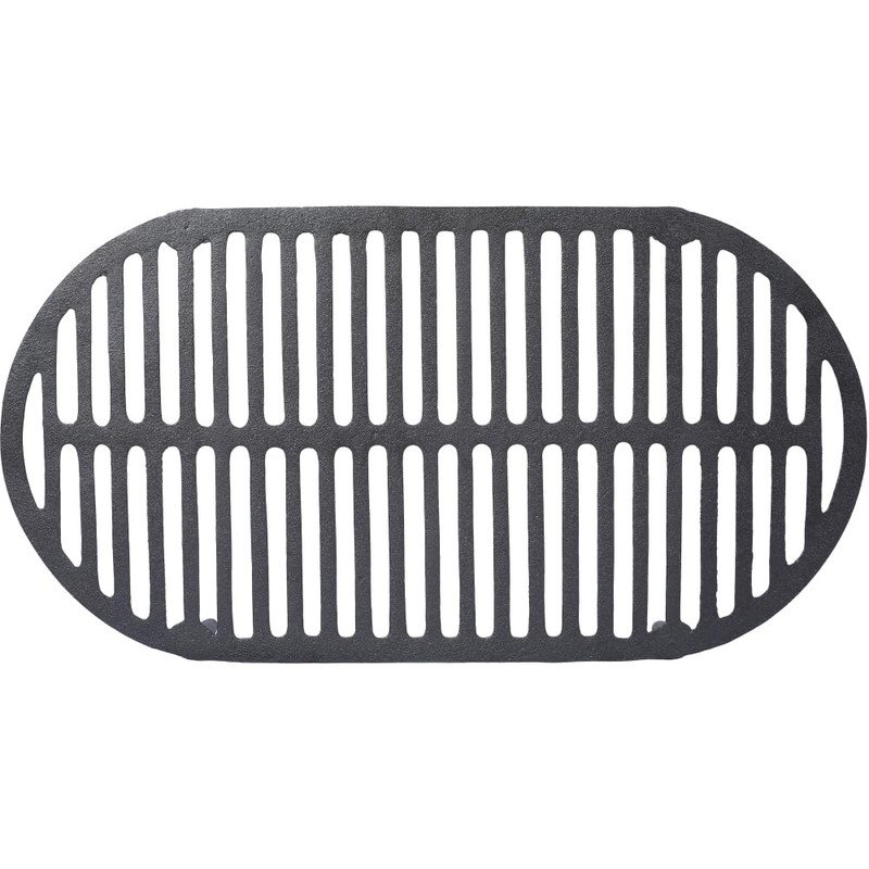 Outill Oval Cast Iron Grill Outdoor, Portable Charcoal Grill and