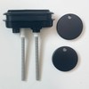 WinZo Toilet Oval Dual Flush Button with Toilet Seat Bolts