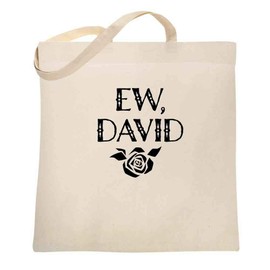 Pop Threads Ew David Rose Alexis Funny Cute Graphic Canvas Tote Bag Natural 15x15 inches