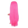 MapofBeauty 60 cm Long Straight Flat Pony Party Cosplay Wig,
