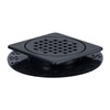 UNI-DRAIN Shower Drain Square 4 Inch with Flange, Drain Grate