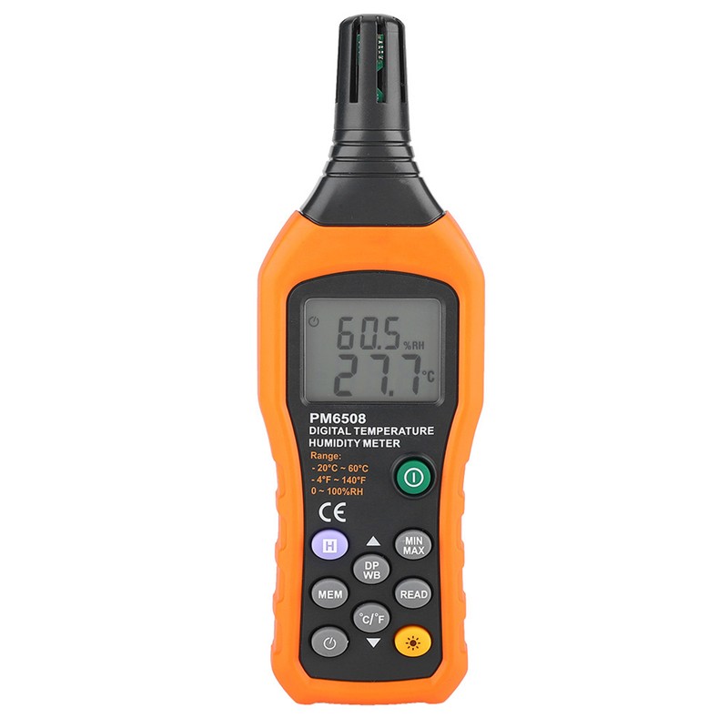 PM6508 High Precision Handheld LCD Digital Temperature Humidity Meter Thermometer