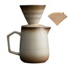 HYAXGM Pour Over Coffee Maker,Ceramic Coffee Maker With 100 pcs