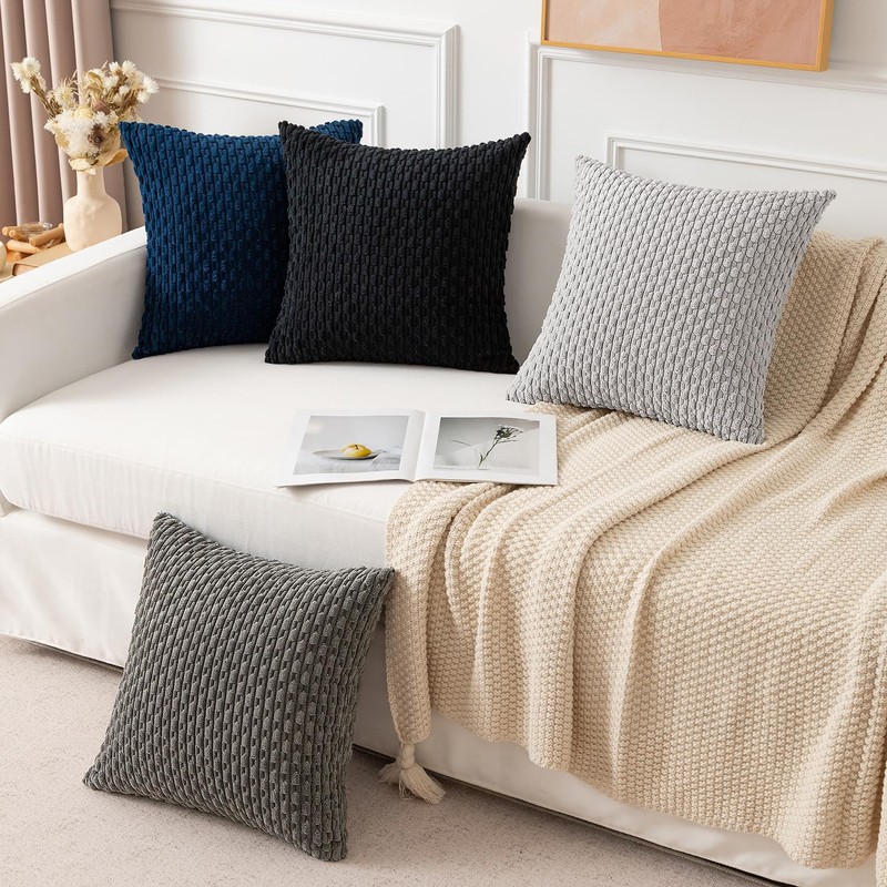 Kevin Textile Set of 2 Decorative Pillows Covers for Couch