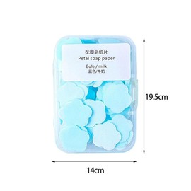 4Pcs Portable Hand Washing Soap Sheets, Scented Mini Soap Sheets, Disposable Soluble for Outdoor Travel, Camping, Hiking (Mix)