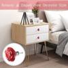 Yetaha Red Glass Dresser Knobs, 5PCS Rose Crystal Drawer Handles