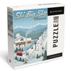 Lantern Press Ski Big Sky, Montana, Retro Ski 1000 Piece