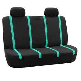 FH Group Car Seat Covers Rear Set Cloth - Car Seat Covers with Removable Headrest,Universal Fit,Automotive SeatCovers,Washable Car SeatCover for SUV,Sedan,Van Mint
