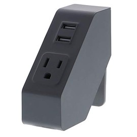 Bostitch Office Desktop Power + USB Hub, 2 USB Ports, 120V Power Outlet, Gray (KT-POWER-GRAY)