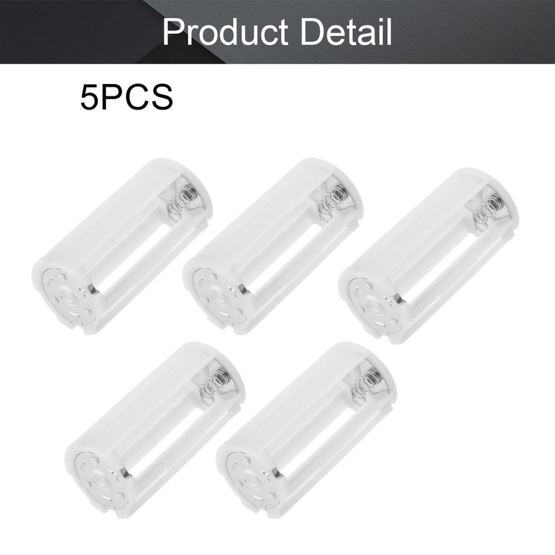 Fielect 5 pcs AA to D Size Series Connection Battery