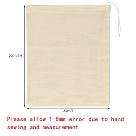 Tayfremn 100Pcs Cotton Drawstring Bags, Reusable Muslin Bag Natural Cotton Bags with Drawstring Produce Bags Bulk Gift Bag Jewelry Pouch for Party Wedding Home Storage(4 by 6 Inches)