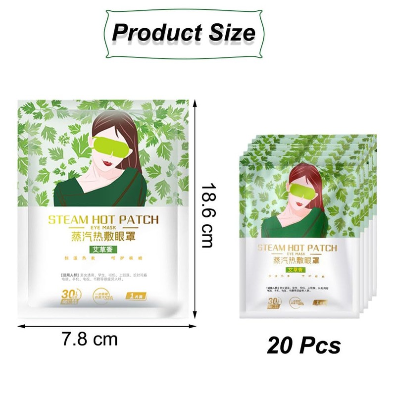 Pack of 20 Warming Eye Masks, Steam Eye Mask, Warm