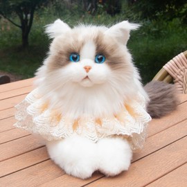 Chongker Weighted Stuffed Animals - Realistic Cat Stuffed Animal Soft and Cuddly Cat Plush with Realistic Details for Kids and Cat Lovers,4.5LB Weighted (Ragdoll(Weighted 4.5LB))