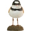 WILDLIFEGARDEN WG4449 DecoBird Plover - Hand Carved Decorative Wooden Bird