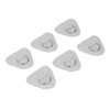 6Pcs PVC D Ring Patch Elastic Rope Set Stainless Steel