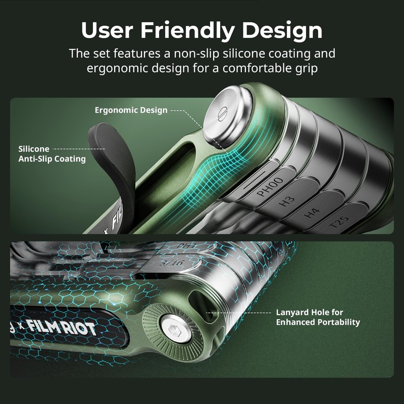 SMALLRIG x FILM RIOT 10-in-1 Folding Tool Set with Screwdrivers