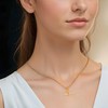 LeCalla 925 Sterling Silver T Bar Necklace for Women |