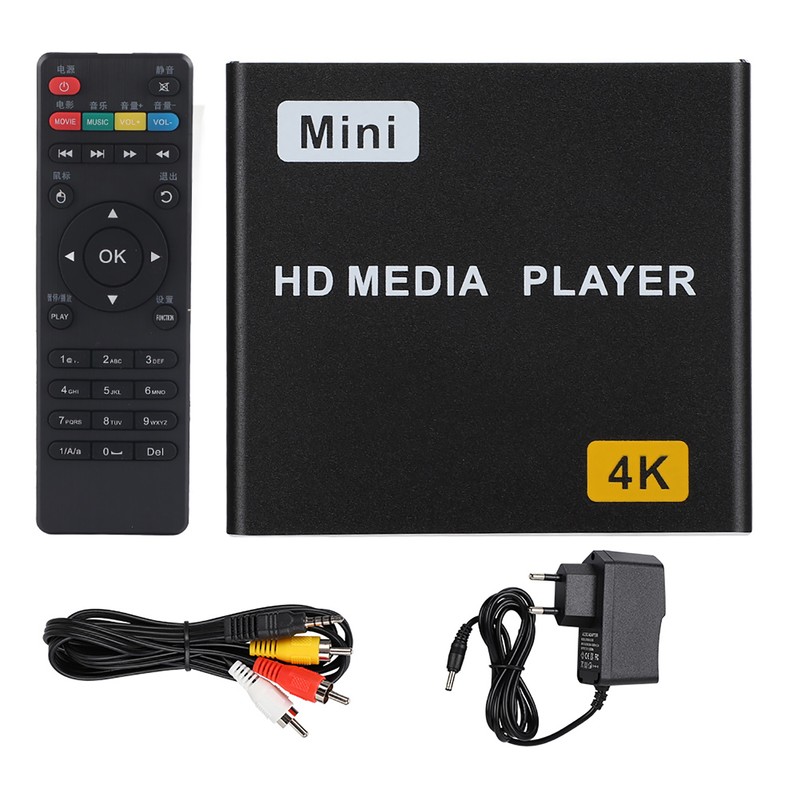 4K Full HD Digital Media Player HDMI USB s SPDIF