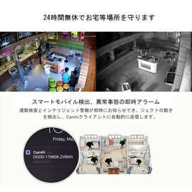 ICAMI HD 1080P Security Camera, Wireless IP Surveillance Camera, Built-in SD Card Slot, Auto Recording, WIFI Compatible, Motion Detection, Alarm Function, Voice Function, Night Vision Photography
