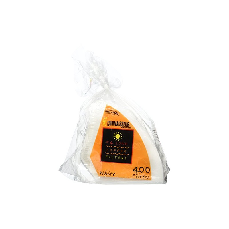 Rockline Industries #4 Cone Coffee Filters - Oxygen Cleansed- 400