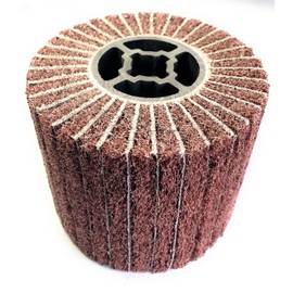 SIGNI Sandpaper Polishing burnishing Drawing Wheel Compatible with Burnishing Machine/Polisher/Sander 120x100mm (40 grit Sandpaper with Non Woven)