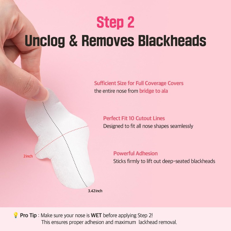 Mefactory 3-Step Blackhead Remover Nose Strips | Korean Pore Strips
