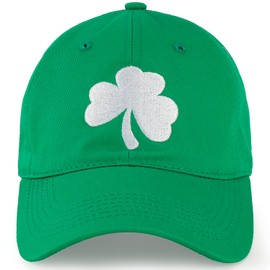 Falidem St.Patrick's Day Baseball Cap, Shamrock Embroidered Green Trucker Hat,Cotton Adjustable Baseball Cap for Men Women