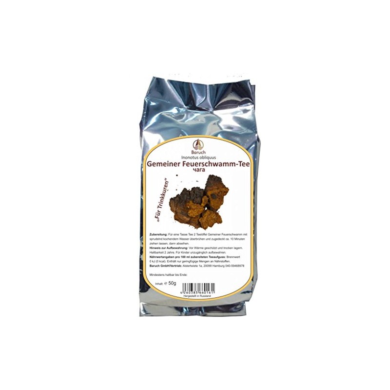 Chaga - (Gemeiner Feuerschwamm, Inonotus obliquus) - 50g