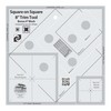 Creative Grids Square on Square Trim Tool Quilt Ruler –