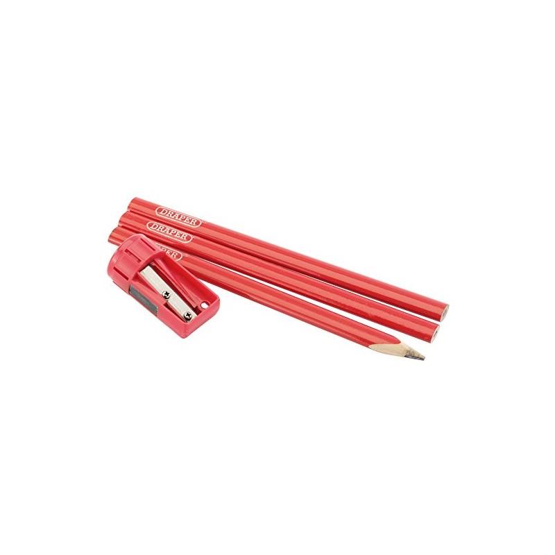 Draper 50990 Carpenter's Pencil and Sharpener Set