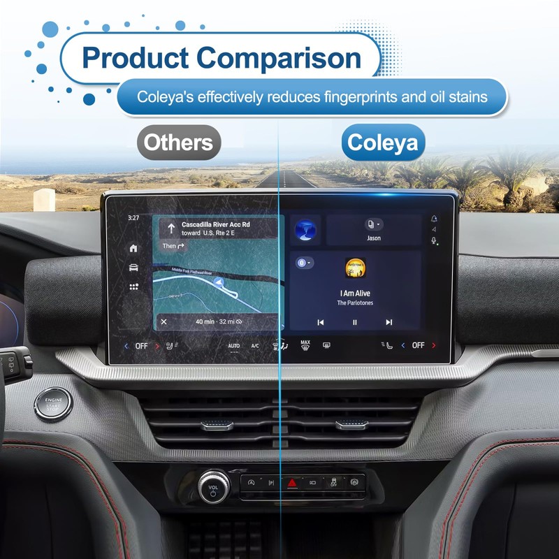 Coleya Updated 2025 Explorer Screen Protector for Ford Explorer (Active/ST-Line/ST/Platinum)