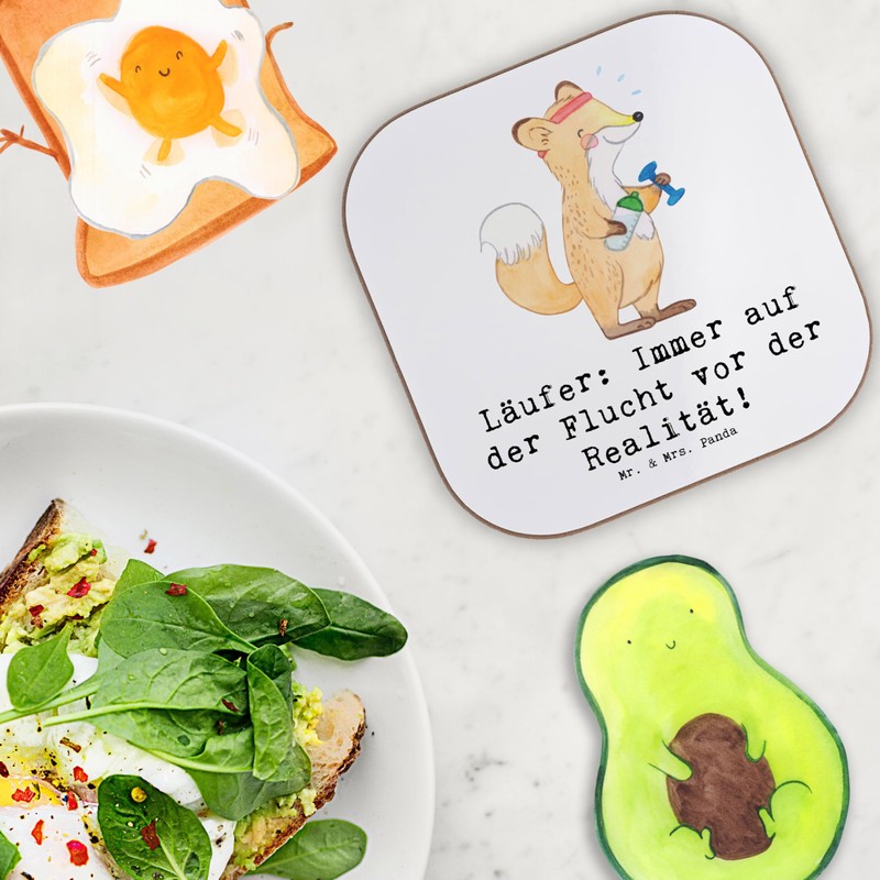 Mr. & Mrs. Panda Wooden Coaster Running Reality Escape Gift