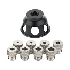 Punch Locator Drill Guide | Heavy Duty Hole Punch Locator - Portable Hand Drill Tools with 3-10mm Drill Bushings, Drilling Fixture, Drill Bit Guide Jig for Punching