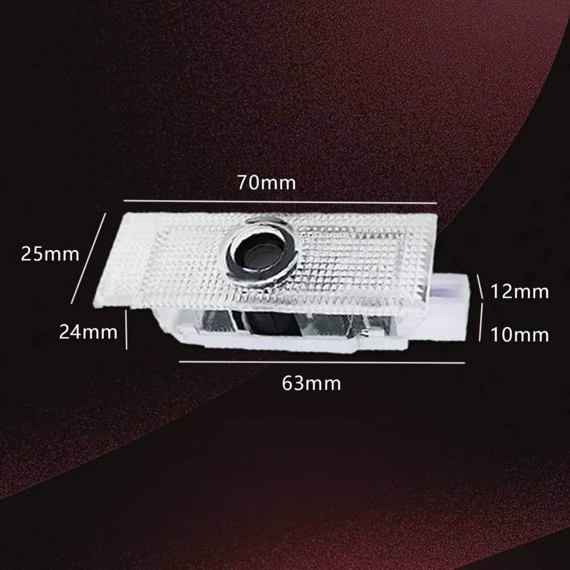 Courtesy Light Car Curtain LED Lamp Dodge Logo LED Logo