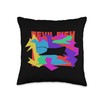 Animal and Pet Print Devil-Fish Animal Mosaik Puzzle Throw Pillow,