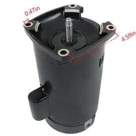 WFLNHB Replacement for B2853 B2853V1 Swimming Pool Pump Motor 1HP Single P56Y Frame Speed Square Pool Motor 230/115Volts Square Flange Pool Motor