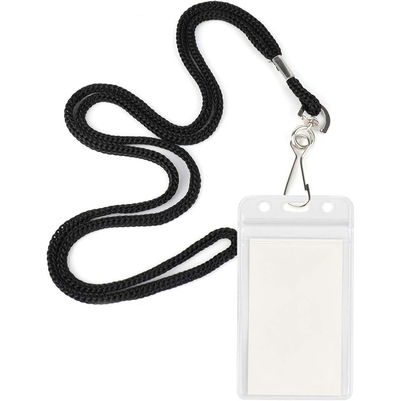 Lanyards Safety Black Lanyards Neck Flat Premium Breakaway Badge Lanyard