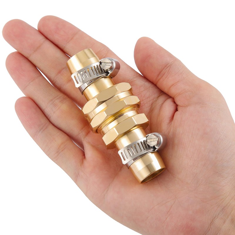 4 Set Garden Hose Repair Connector with Clamps, Fit for