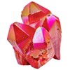 Shanxing Shanxing Ruby Red Titanium Coated Quartz Crystal Cluster Specimen,