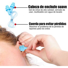 14 Pares de Tapones para los Oídos de Natación Reutilizables - Tapones para los Oídos Impermeables y de Gel de Sílice para Dormir, Nadar, Roncar y Lugares Ruidosos