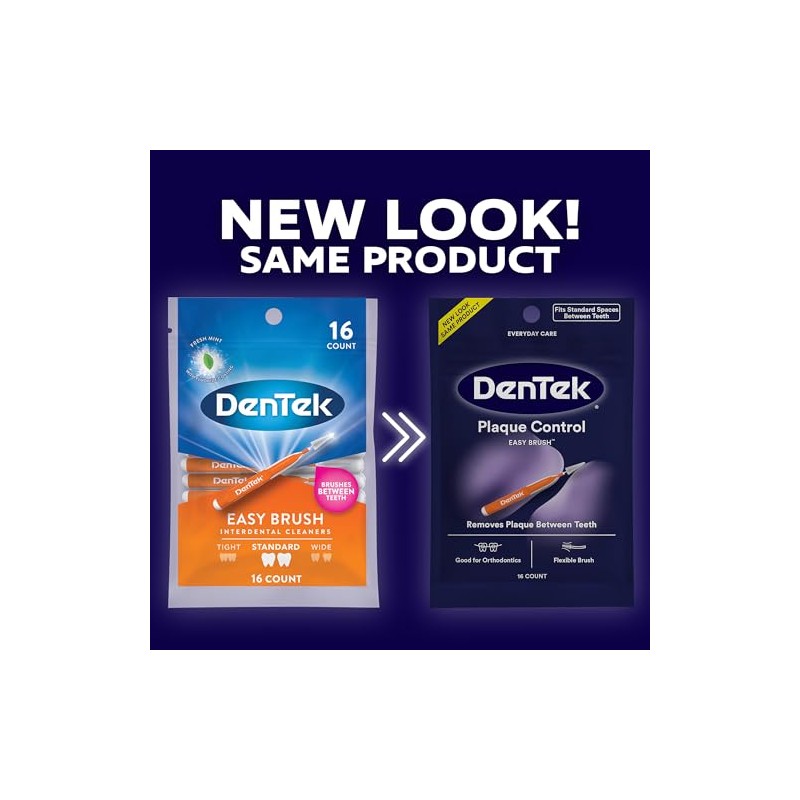DenTek Easy Brush Interdental Cleaners | Brushes Between Teeth |
