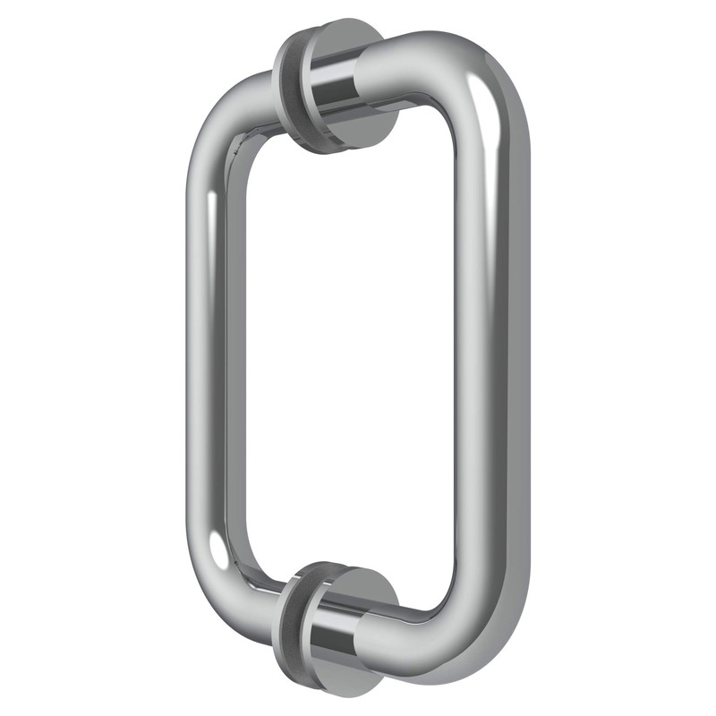 CRL 6" Chrome (BM Series) Tubular Back-To-Back Pull Handle