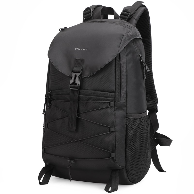 TINYAT Hiking Backpack for Men and Women, Water Resistant Travel