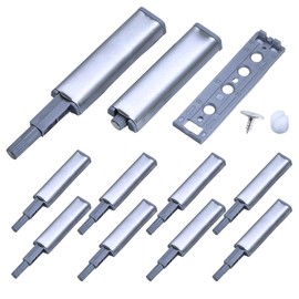 10 Pack Magnetic Door Catchs Stainless Steel Push to Open Latchs for Draw Kitchen Cupboard Cabinet Closet Door Push Release