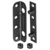 GBGS 8 Pack Black Bed Rail Brackets,4-1/4" x 1" Non-Mortise