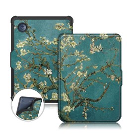 TOPCASE Soft TPU Case Cover for Kobo Clara Colour/Clara BW (2024)/Clara 2E (2022)/Tolino Shine Color/Shine 5 (2024)/Shine 4 (2022), 6 Inch eReader with Sleep/Wake Function, Flower