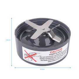 PODCAY Replacement Extractor Blade, Fit for NutriBullet 600w / 900w Pro Extractor Blade Series, with One Extra Silicone Rubber Gaskets Seal O-Ring NutriBullet Blender Blade Replacement Parts