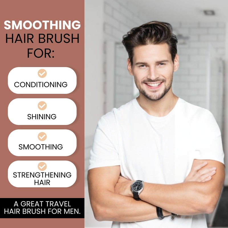 Handmade in Germany since 1869, Men's Hair Brush - 100%