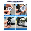360° Adjustable Blind Spot Mirror for Cars – Wide-Angle Convex